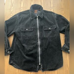 On the Brink vintage Men’s Black Corduroy Shirt Jacket